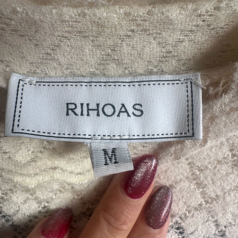 RIHOAS Cream Textured Knit Top - Picture 3 of 3